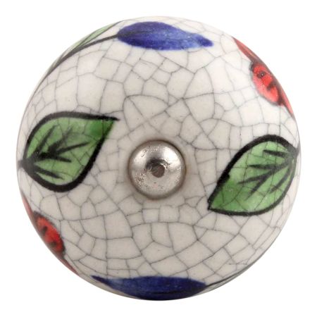 Multicolor Leaf Crackle Ceramic Wine Stopper